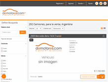 Tablet Screenshot of camiones.demotores.com.ar